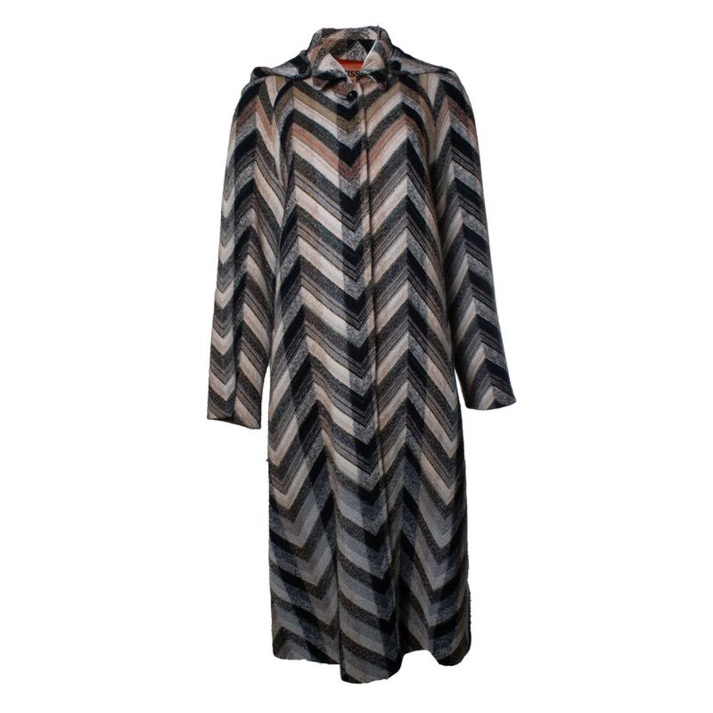 Missoni, wool blend hooded coat